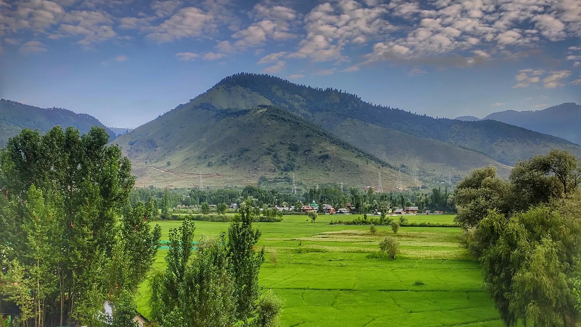 Kashmir mountain valley landscape